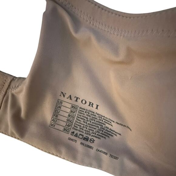 Natori 731337 Comfort Evolution Underwire Convertible Memory Foam Bra Buff 36G - Picture 11 of 11